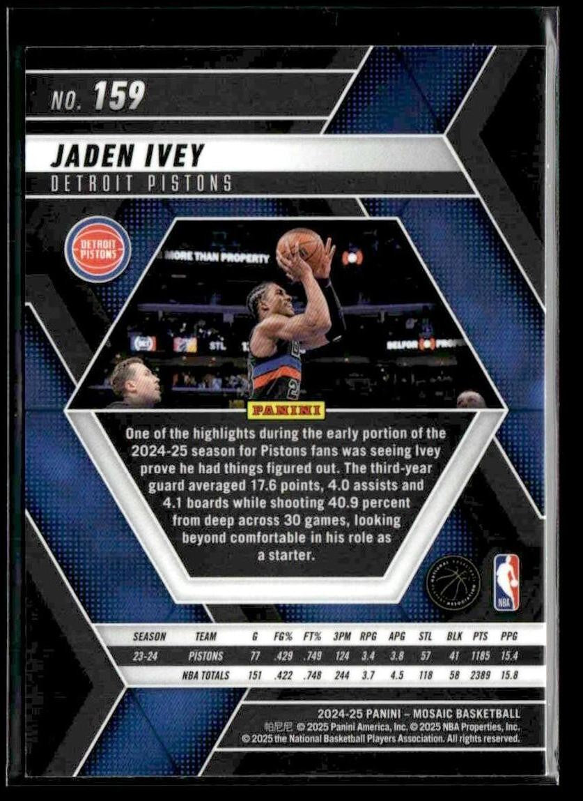 2024-25 Panini Mosaic #159 Jaden Ivey