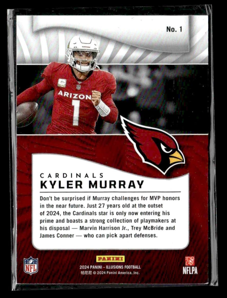 2024 Panini Illusions #1 Kyler Murray Light Blue Trophy Collection #/249