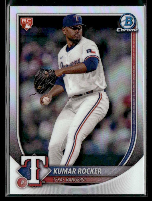 2025 Bowman #80 Kumar Rocker Bowman Chrome Red Rookie Logo