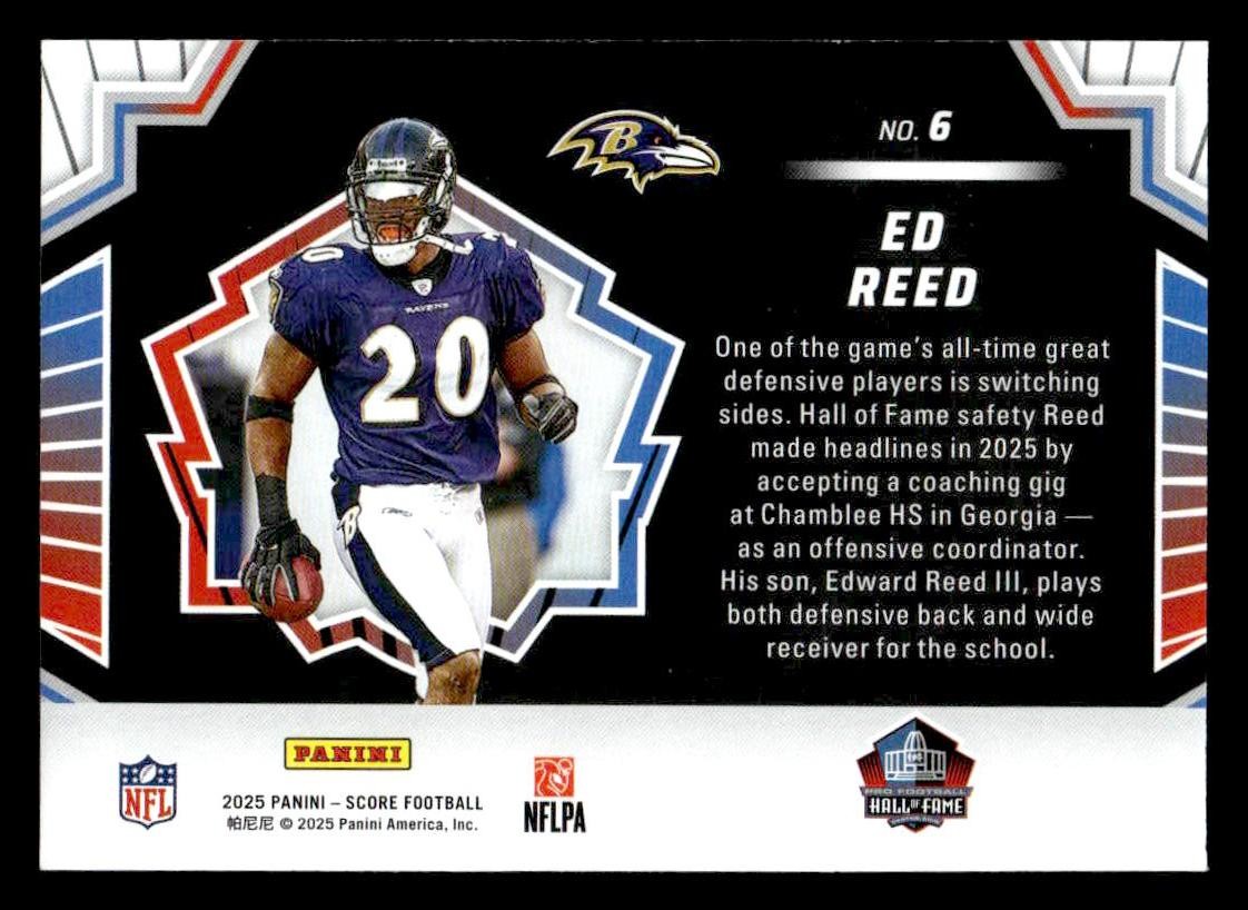 2025 Score #6 Ed Reed Men of Canton