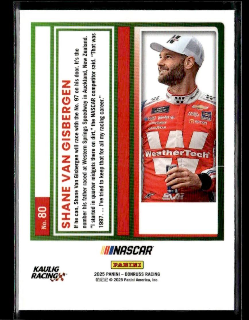 2025 Donruss #80 Shane Van Gisbergen Optic