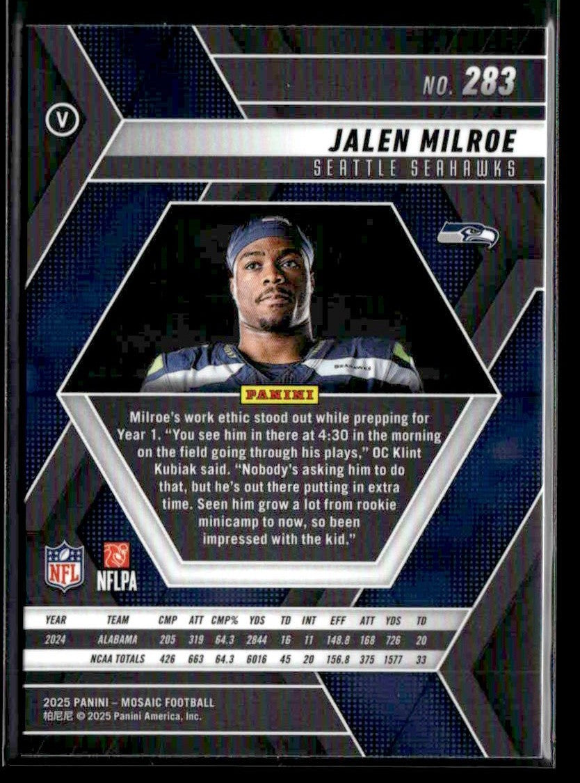 2025 Panini Mosaic #283 Jalen Milroe