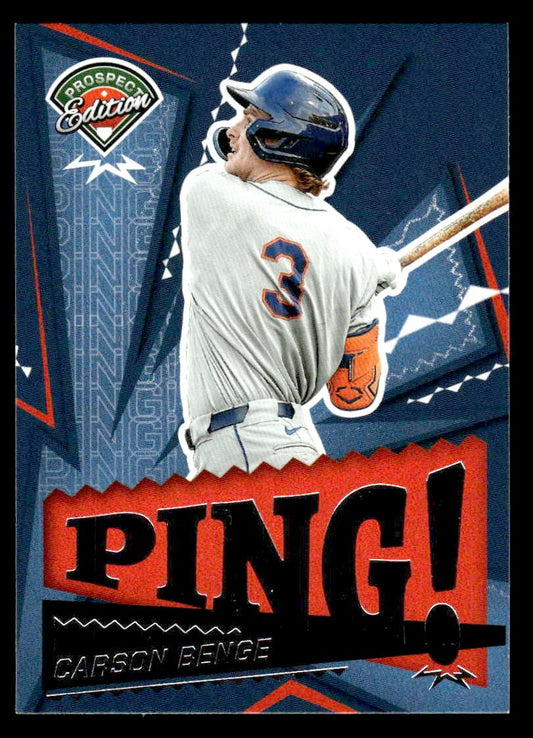 2024 Panini Prospect Edition #24 Carson Benge Ping!