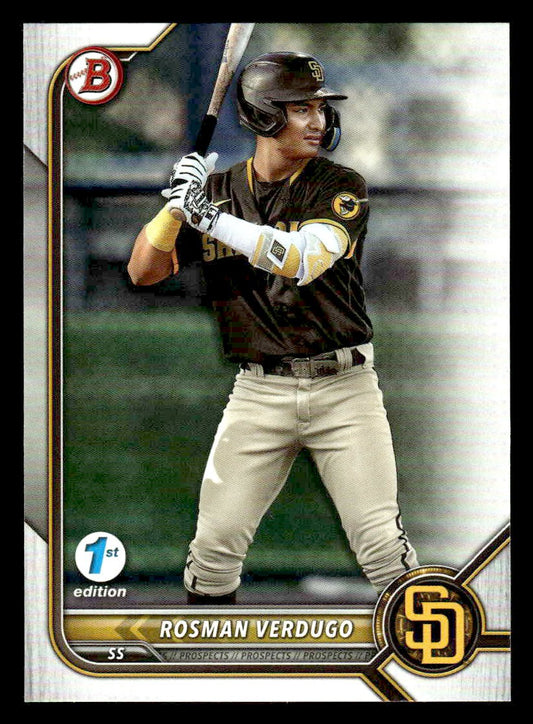 2022 Bowman Draft 1st Edition #BD-161 Rosman Verdugo