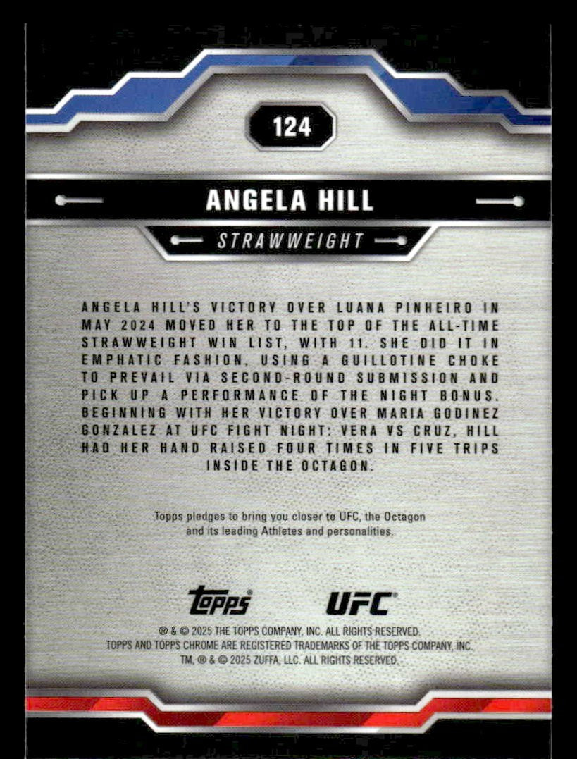 2025 Topps Chrome UFC #124 Angela Hill