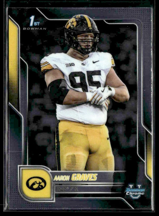 2025 Bowman University Chrome #45 Aaron Graves