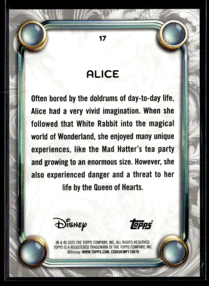 2025 Topps Disney Wonder #17 Alice