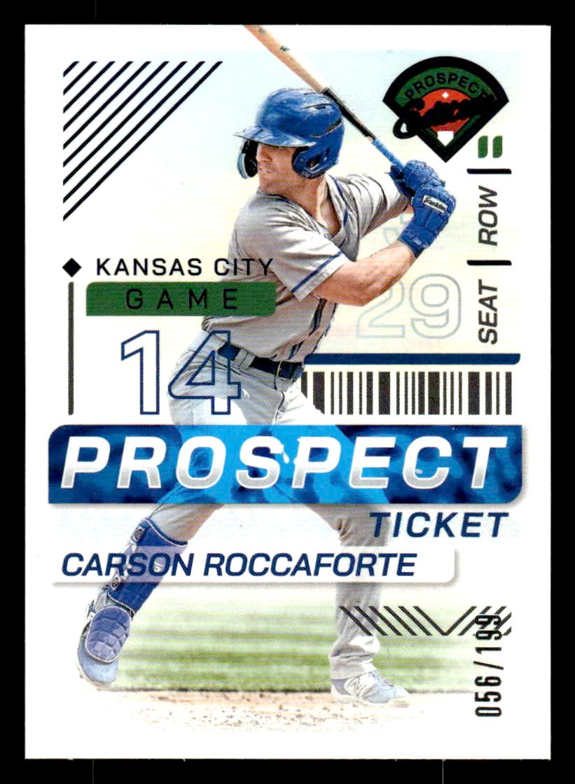 2024 Panini Prospect Edition #182 Carson Roccaforte Bronze #/199