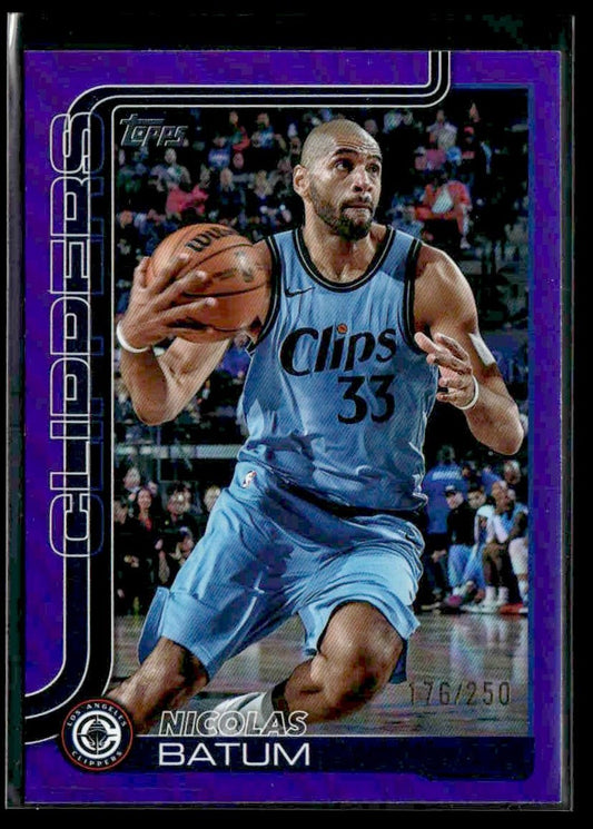 2025-26 Topps #146 Nicolas Batum Purple Holo Foil #/250