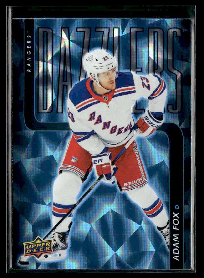 2025-26 Upper Deck #DZ-42 Adam Fox Dazzlers Blue