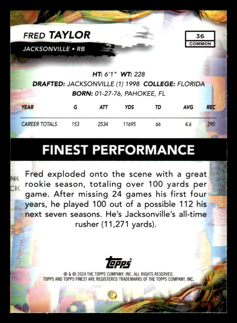 2024 Finest #36 Fred Taylor