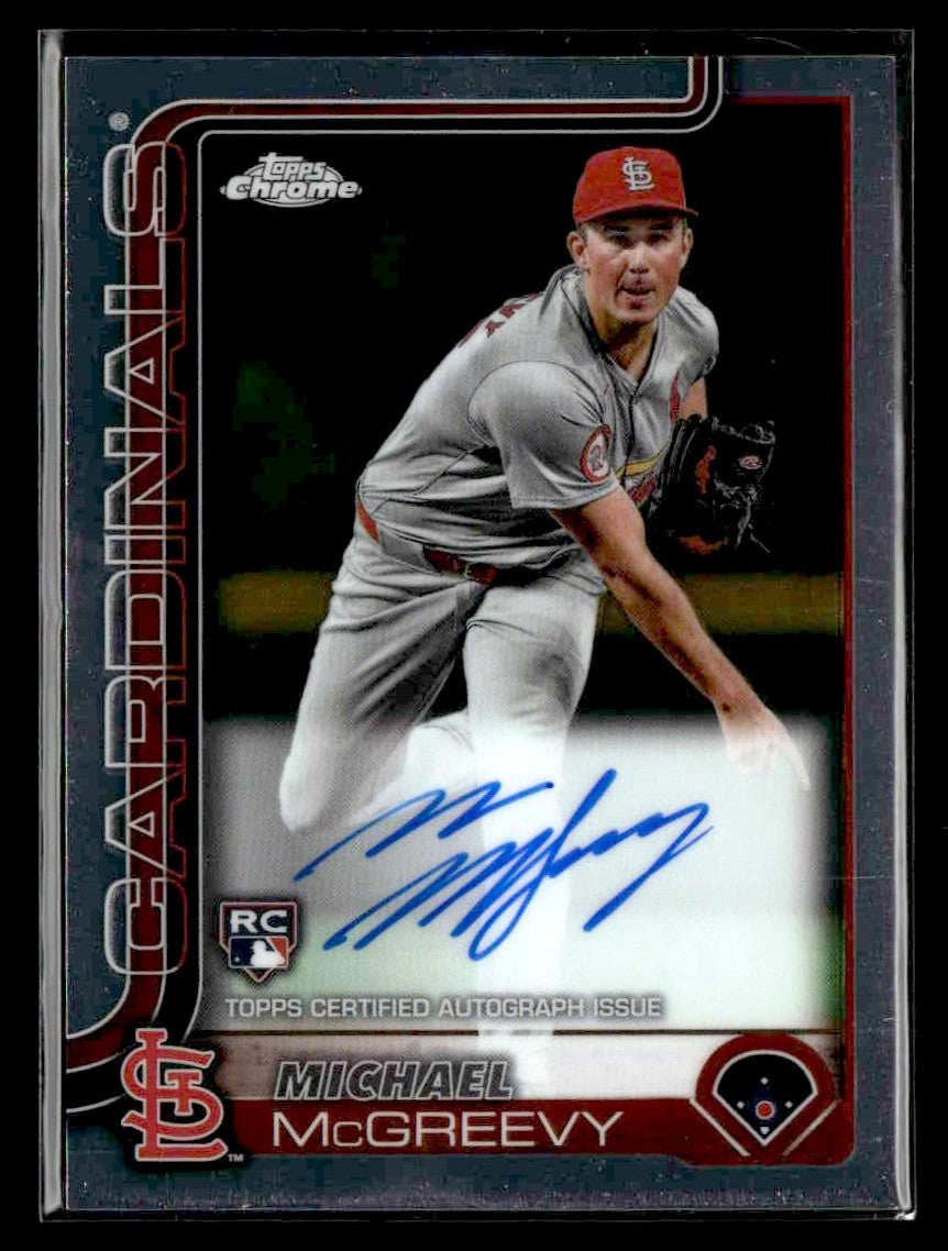 2025 Topps Chrome #RA-MMC Michael McGreevy Rookie Autographs