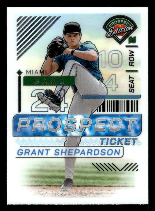 2024 Panini Prospect Edition #83 Grant Shepardson Holo