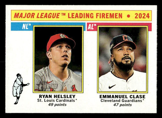 2025 Heritage #205 Leading Firemen (Emmanuel Clase / Ryan Helsley)