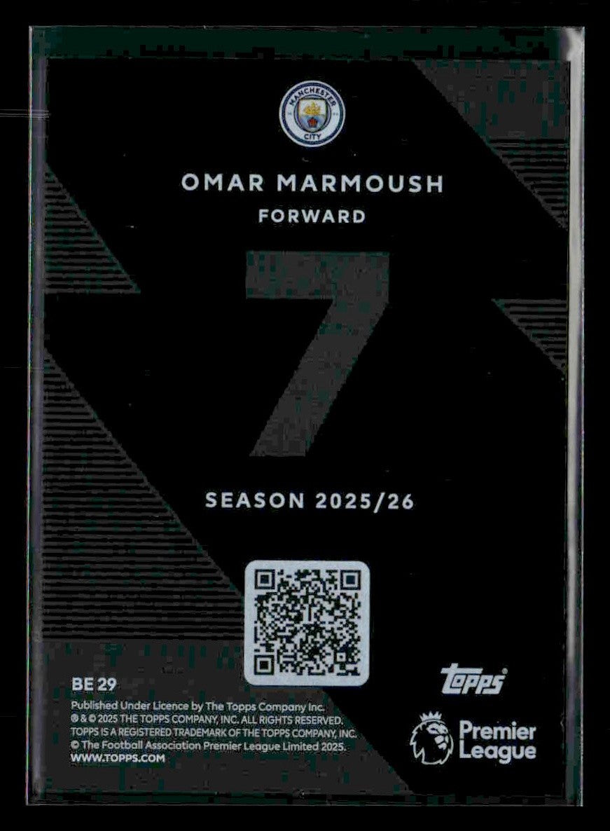 2025-26 Topps Premier League #BE29 Omar Marmoush Black Edge Edition
