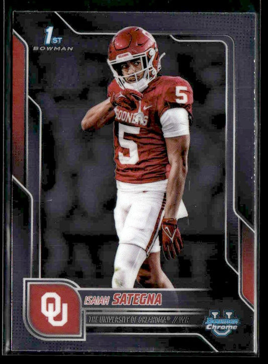 2025 Bowman University Chrome #48 Isaiah Sategna