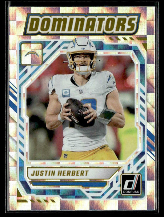 2025 Donruss #DOM-JHT Justin Herbert Dominators