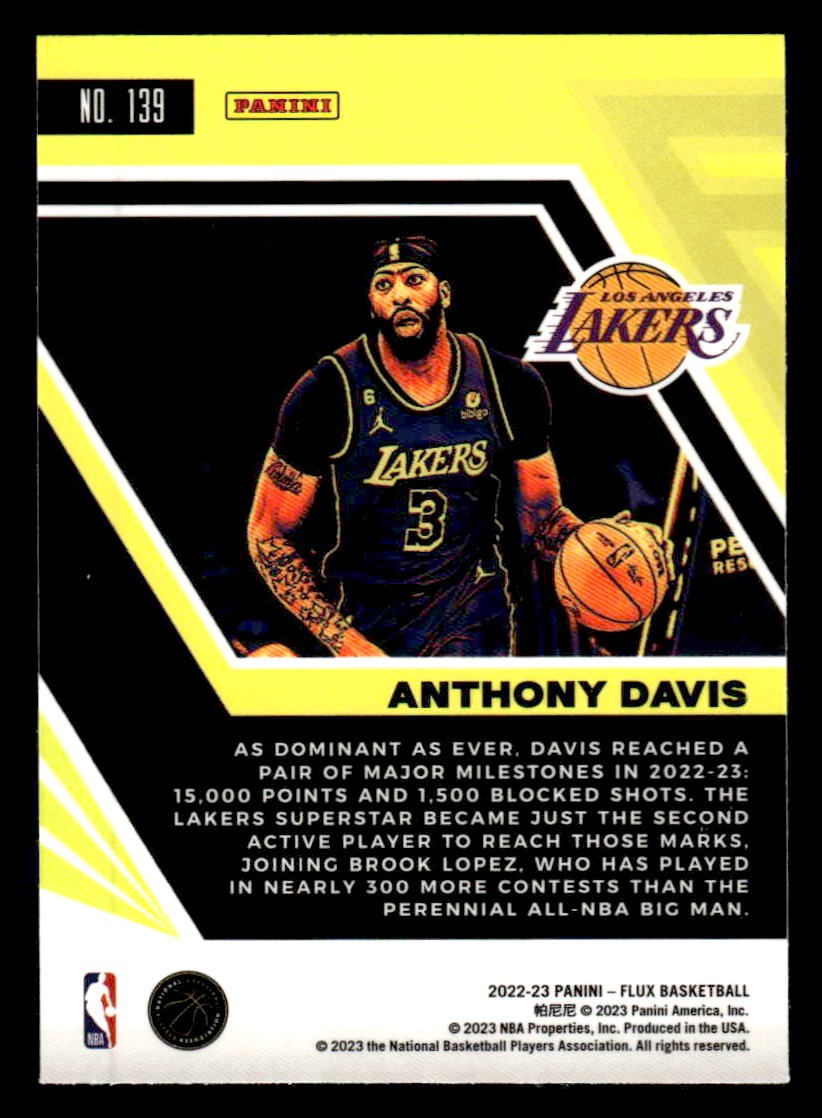 2022-23 Panini Flux #139 Anthony Davis