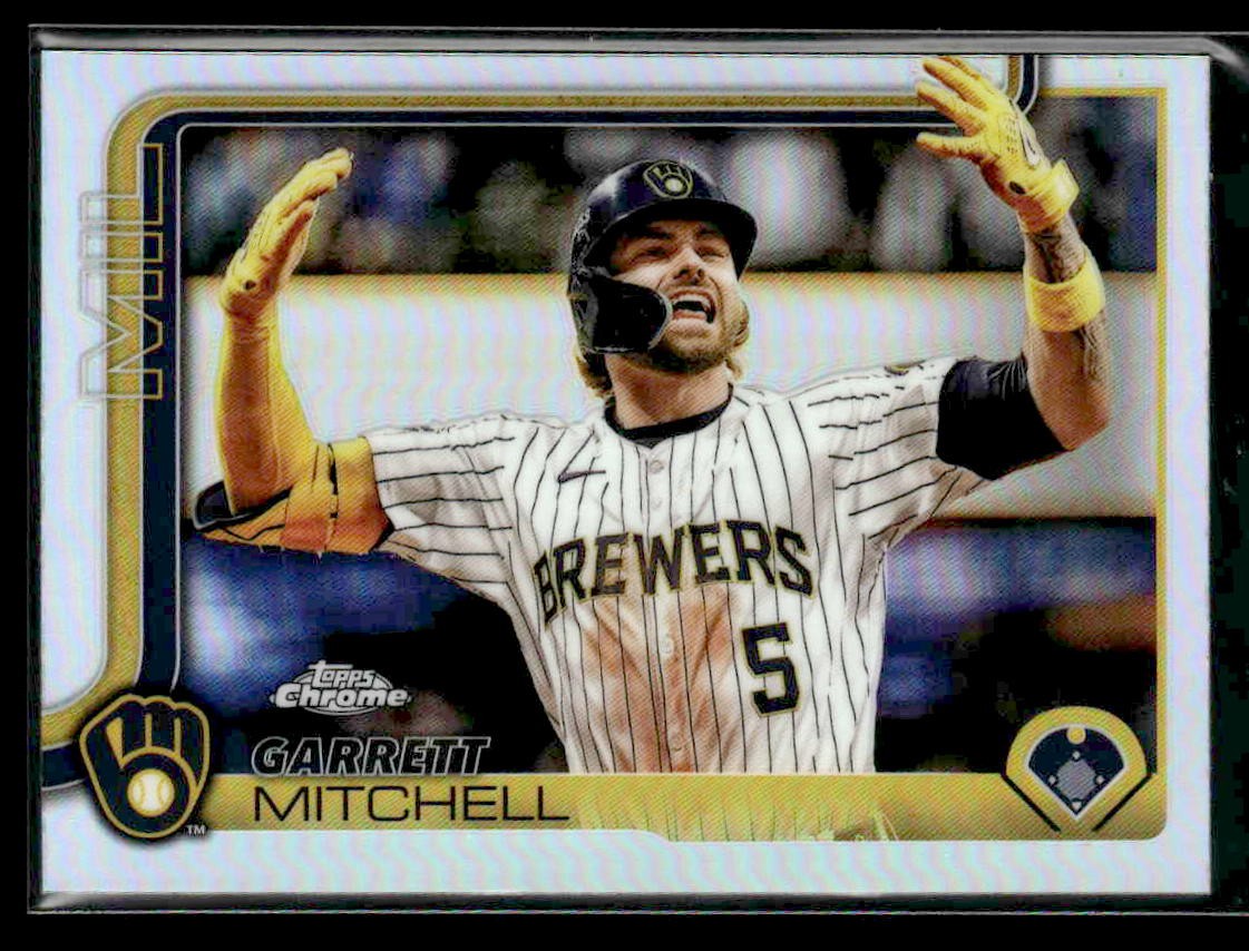 2025 Topps Chrome #28 Garrett Mitchell Refractors