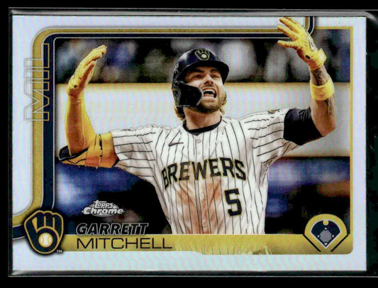 2025 Topps Chrome #28 Garrett Mitchell Refractors