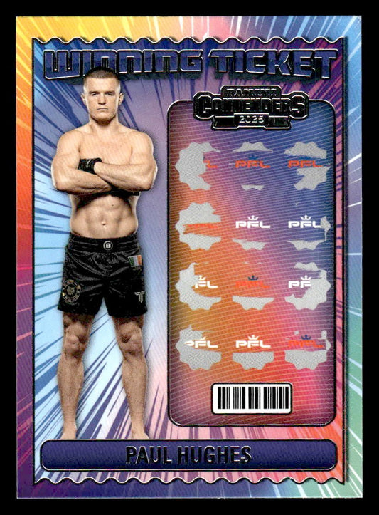 2025 Panini Contenders PFL #12 Paul Hughes Winning Ticket