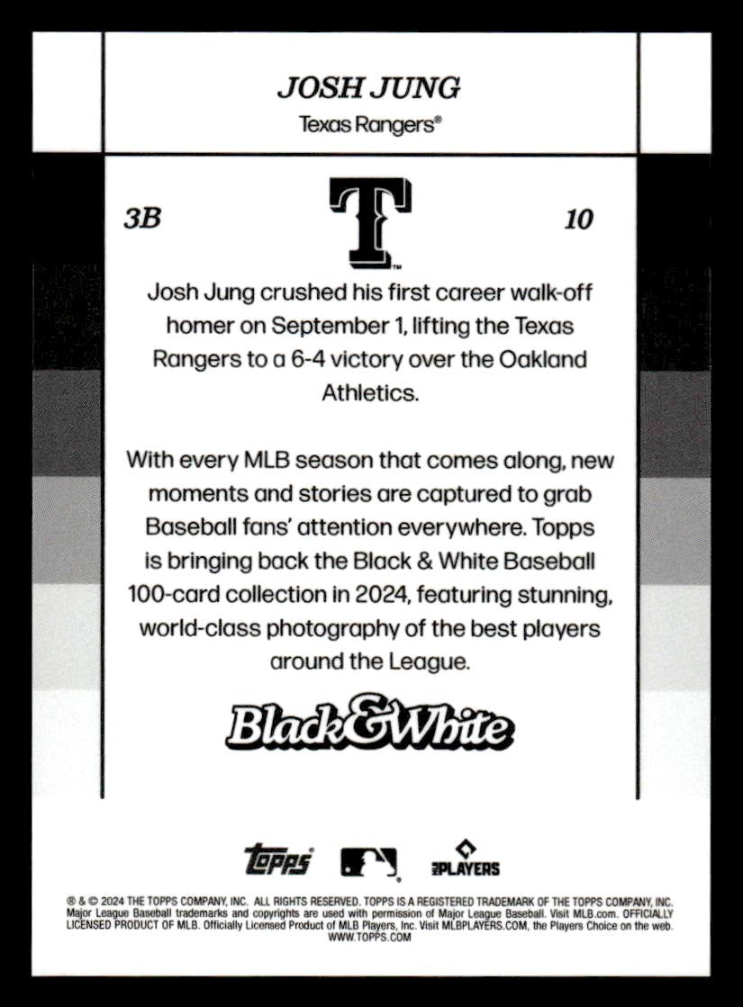 2024 Topps Black & White #10 Josh Jung