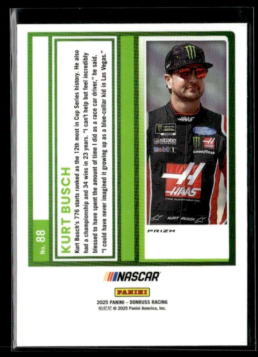 2025 Donruss #88 Kurt Busch Optic Holo