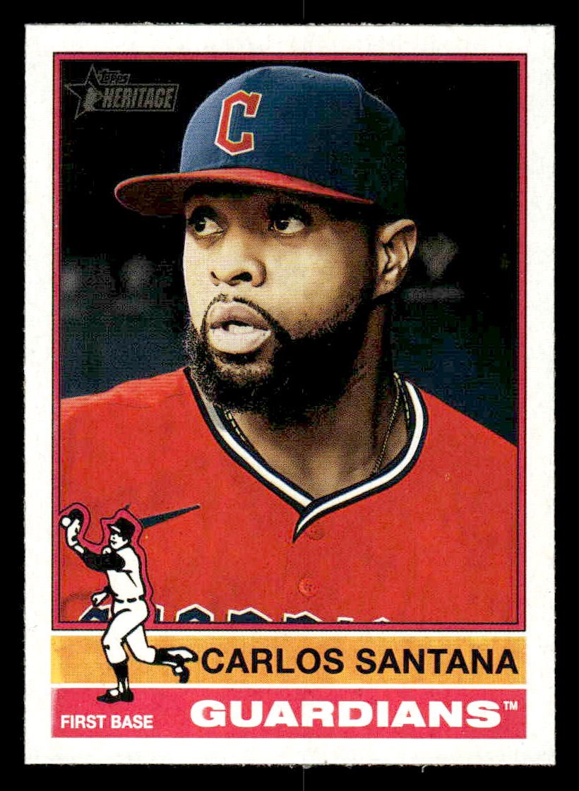 2025 Topps Heritage #233 Carlos Santana