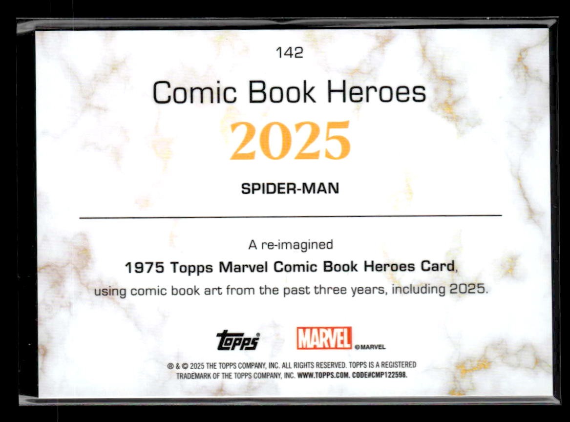 🌟 Spider-Man — 2025 Topps Marvel 1975 Golden Anniversary #142 🌟