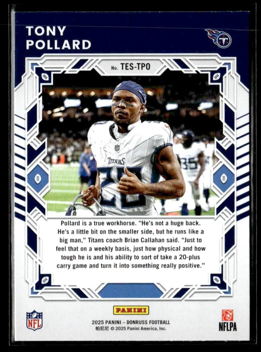 2025 Donruss #TES-TPO Tony Pollard Elite Series
