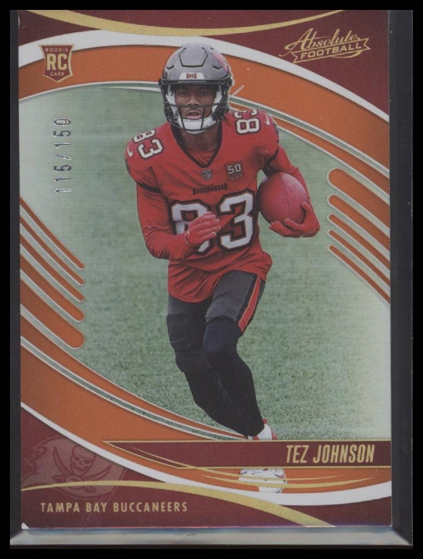 2025 Panini Absolute #184 Tez Johnson Spectrum Orange #/150