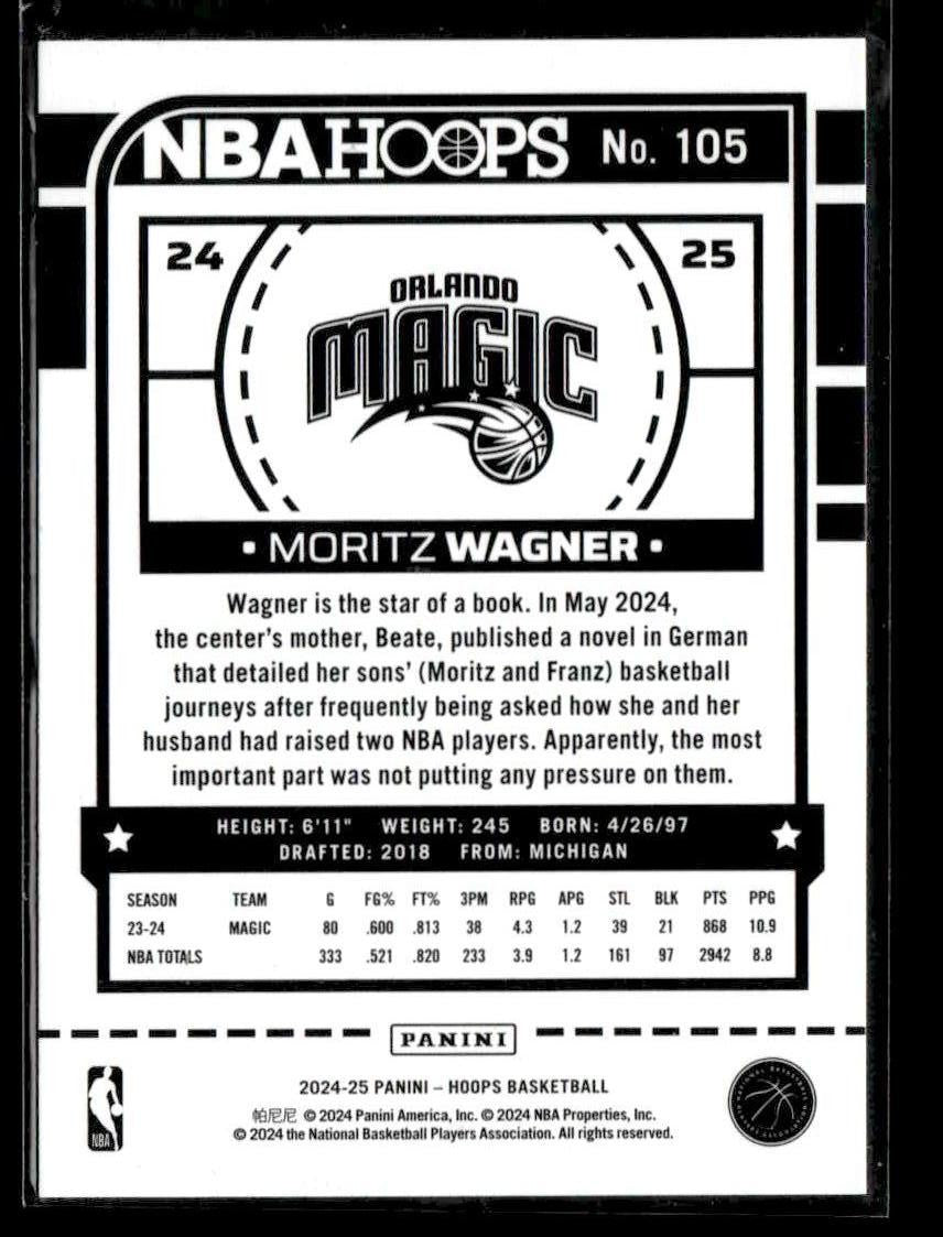 2024-25 Hoops #105 Moritz Wagner