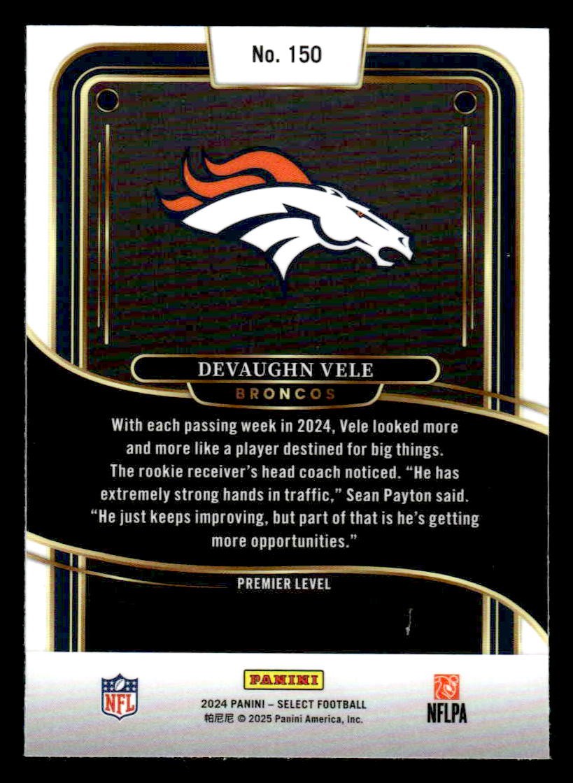 2024 Panini Select #150 Devaughn Vele Premier Level