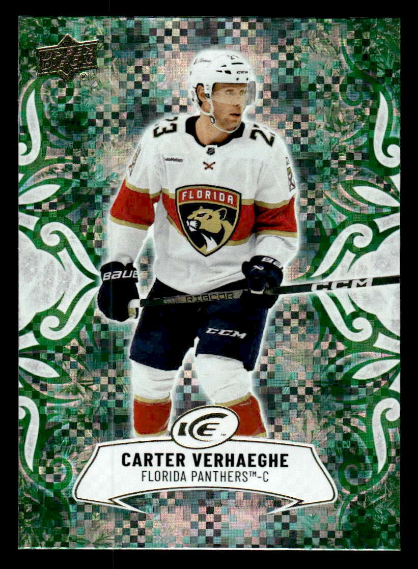 2024-25 Upper Deck Ice #14 Carter Verhaeghe Emerald Green
