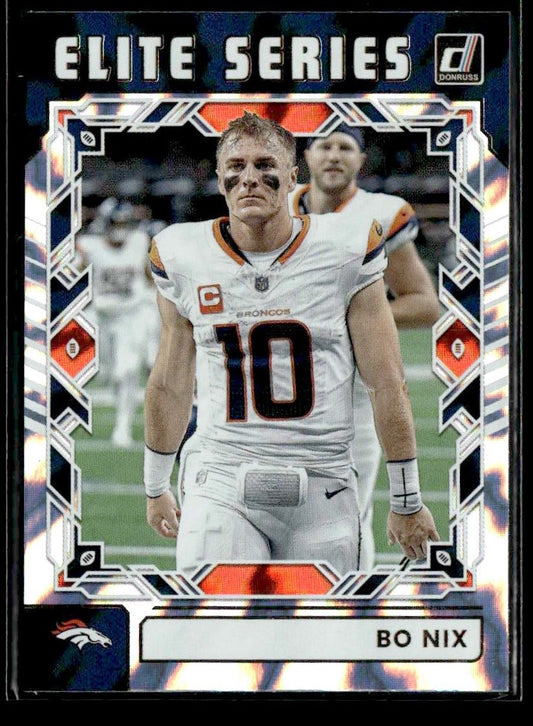2025 Donruss #TES-BNI Bo Nix Elite Series