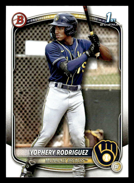 2025 Bowman #BP-36 Yophery Rodriguez Prospects