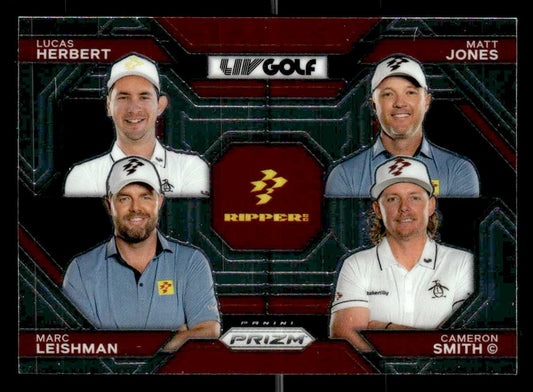 2024 Panini Prizm LIV #65 Lucas Herbert/Marc Leishman/Cameron Smith/Matt Jones