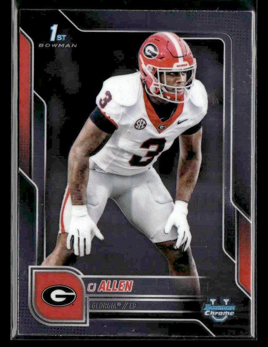 2025 Bowman University Chrome #140 CJ Allen