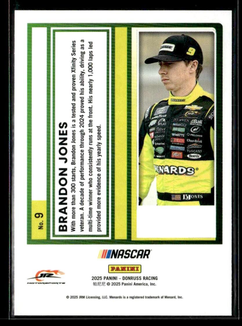 2025 Donruss #9 Brandon Jones