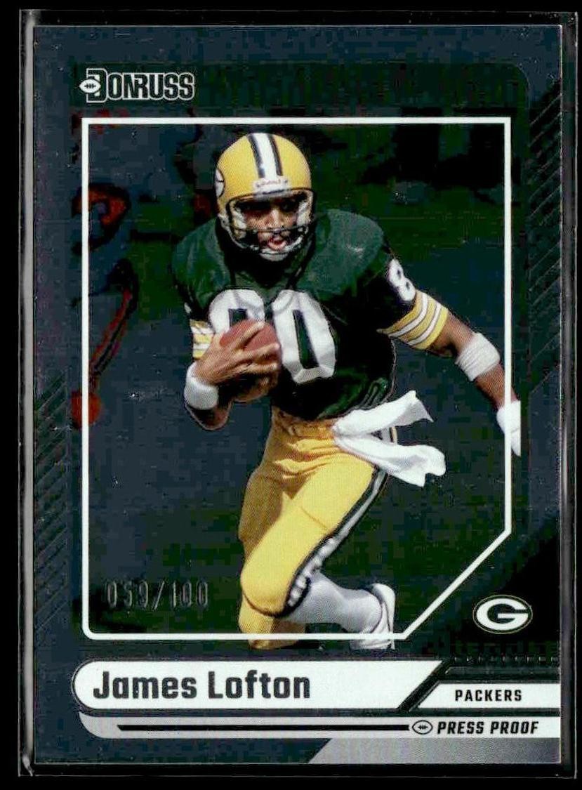2024 Donruss #161 James Lofton Press Proof Silver #/100