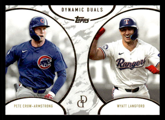 2025 Topps Dynamic Duals #3 Pete Crow-Armstrong / Wyatt Langford