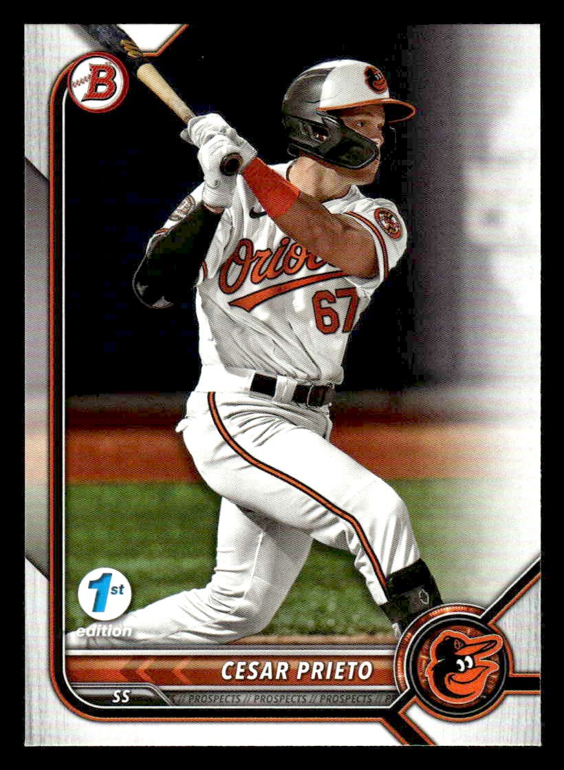 2022 Bowman Draft 1st Edition #BD-133 Cesar Prieto