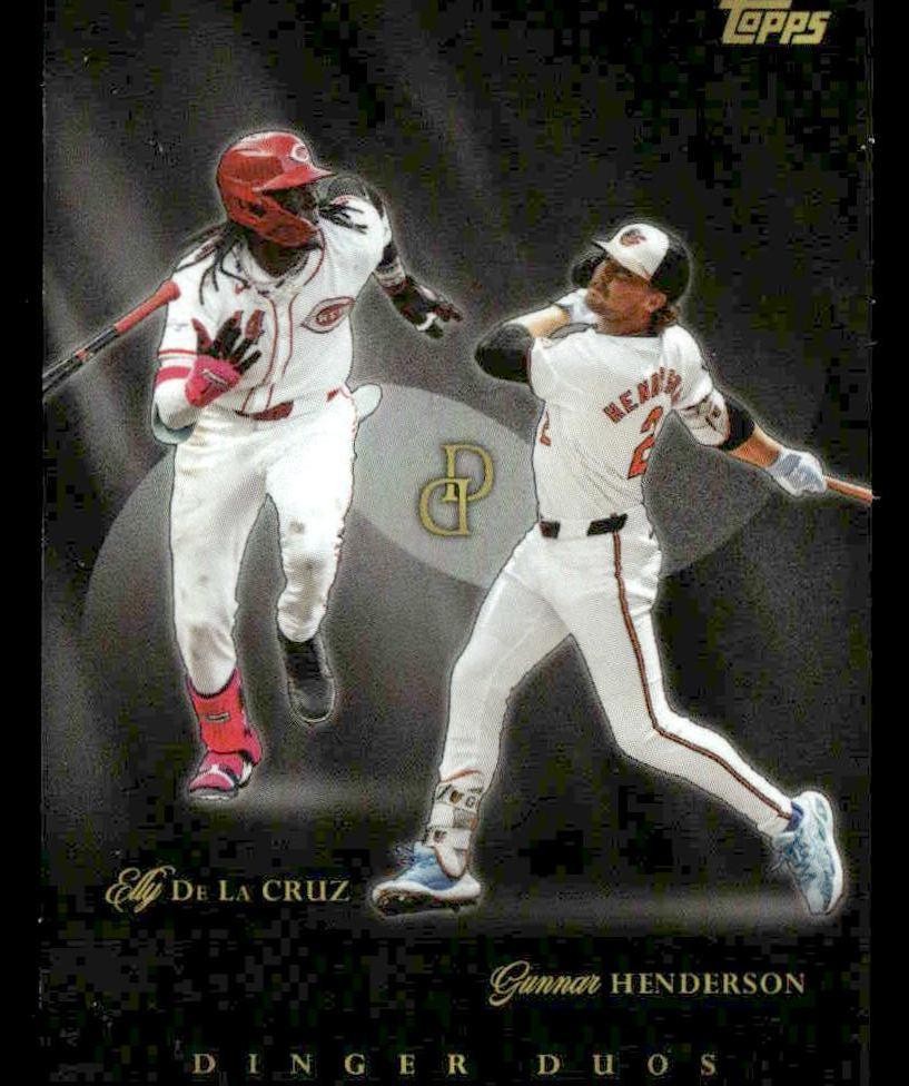 2025 Topps Dynamic Duals #DD-02 Elley De La Cruz / Gunnar Henderson Dinger Duos