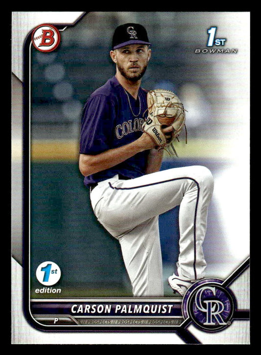 2022 Bowman Draft 1st Edition #BD-31 Carson Palmquist