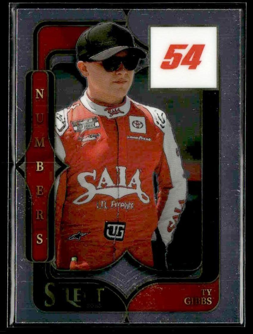 2025 Panini Select #26 Ty Gibbs Select Numbers