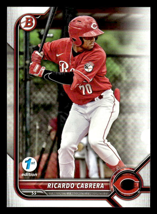 2022 Bowman Draft 1st Edition #BD-139 Ricardo Cabrera