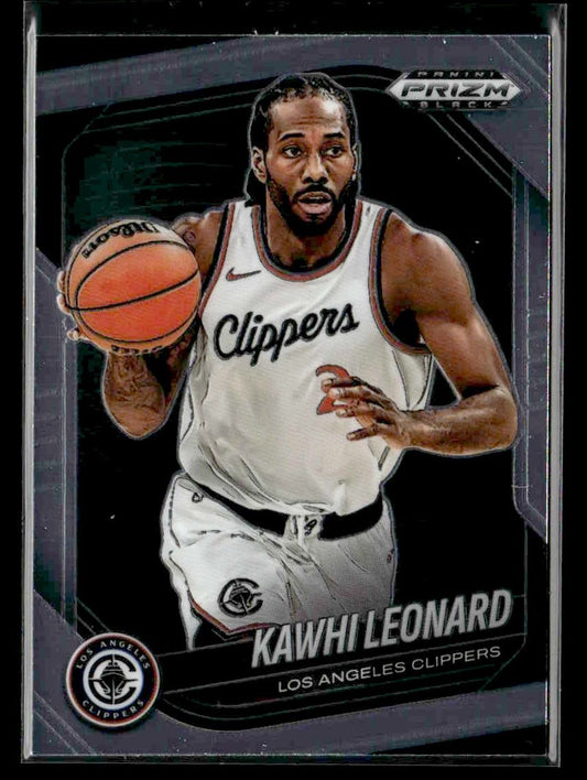 2024-25 Panini Prizm Black #167 Kawhi Leonard