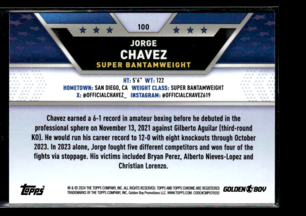 2024 Topps Chrome #100 Jorge Chavez