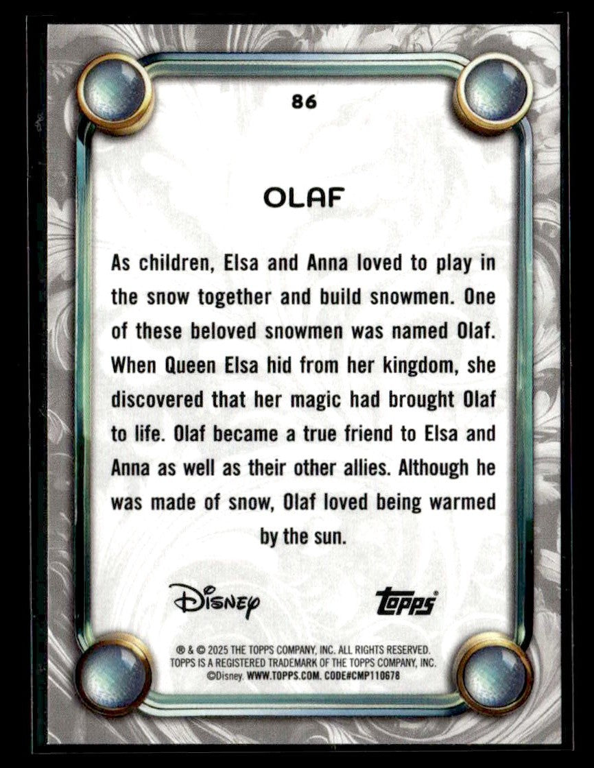 2025 Topps Disney Wonder #86 Olaf