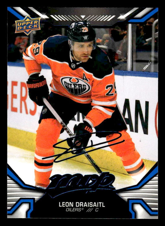 2022-23 Upper Deck MVP #219 Leon Draisaitl Blue Script